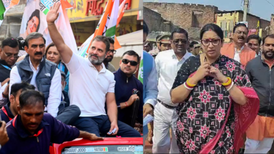 Will Amethi Witness High-profile Contest Again? Smriti Dares Rahul To ...