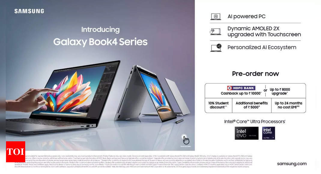 Samsung Galaxy Book 4 series pre-booking to start in India on February 20: All the details |