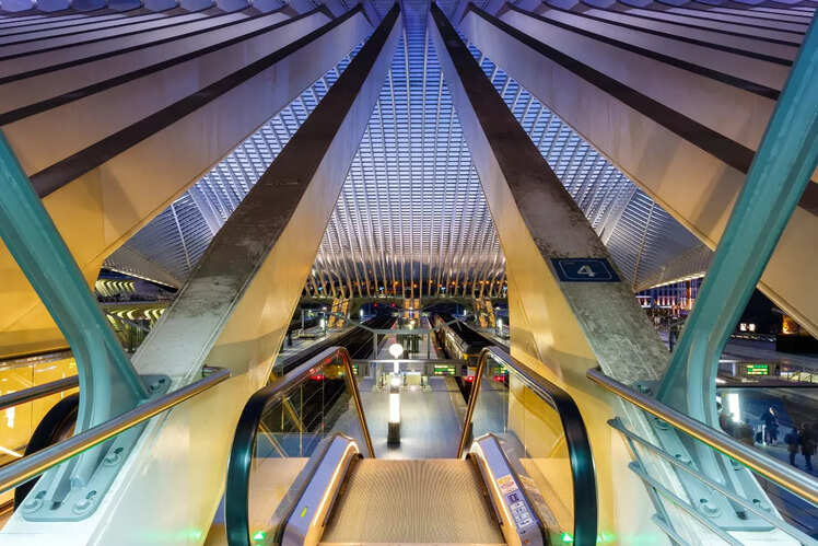 Calatrava Railway Station, Li&egrave;ge, Belgium