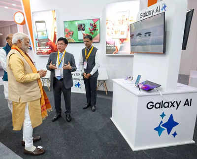 Watch: Samsung president and CEO Southwest Asia JB Park showcasing 'Galaxy AI' to PM Narendra Modi