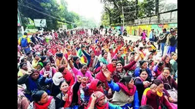 Anganwadi workers boycott work; govt services affected