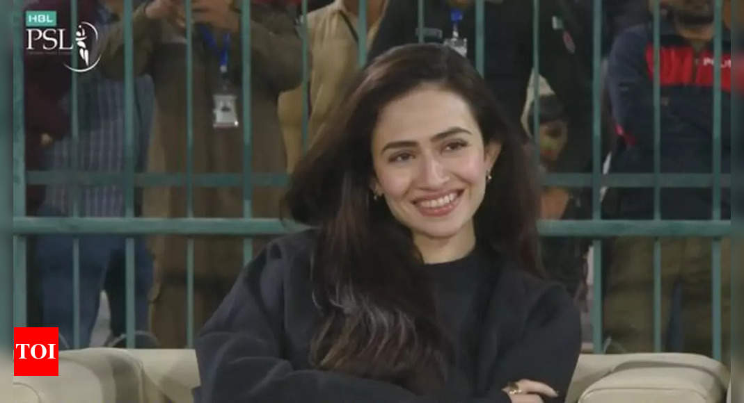 Watch: Sana Javed cheers for husband Shoaib Malik in PSL 2024 match | Cricket News – Times of India