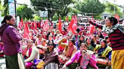 Anganwadi workers continue strike, govt services affected