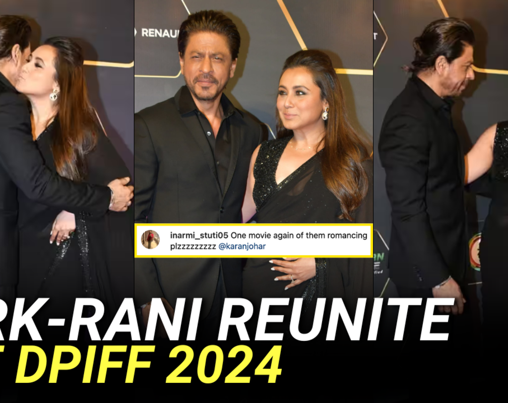 
When Shah Rukh Khan met Rani Mukerji at Dadasaheb Phalke International Film Festival Awards
