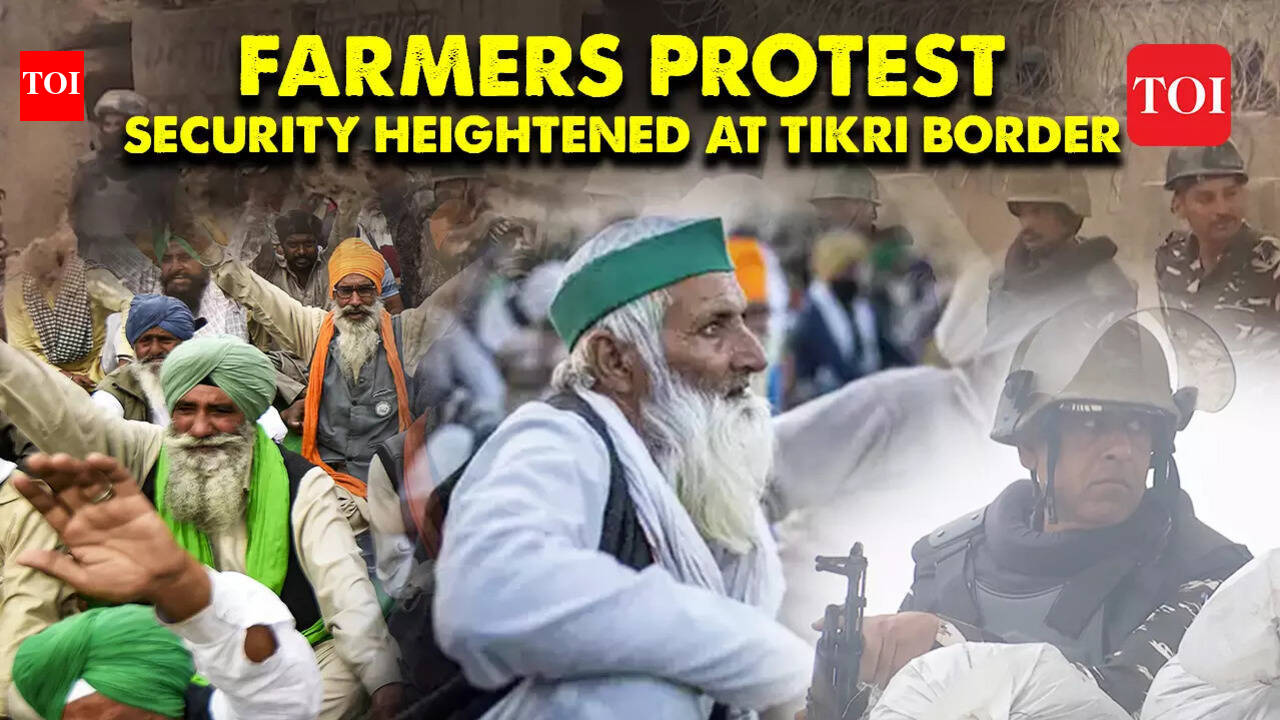 New Delhi: Security heightened at Tikri border as farmers continue ...