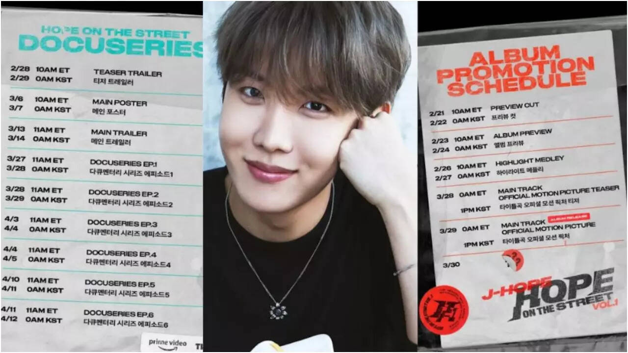 BTS' J-Hope unveils complete promotional timeline for upcoming