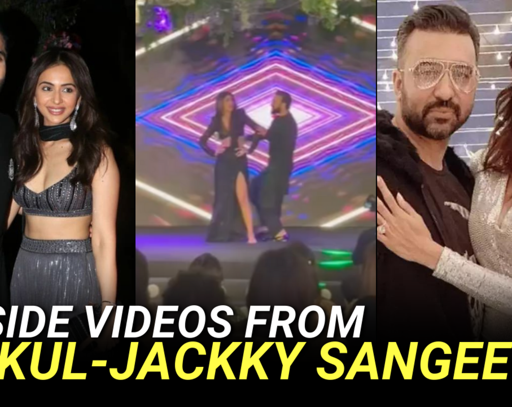 
Rakul Preet Singh & Jackky Bhagnani's sangeet night: Shilpa Shetty & Raj Kundra perform
