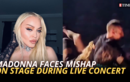 Madonna tumbles to floor as she accidentally falls from chair during a live concert; video goes viral