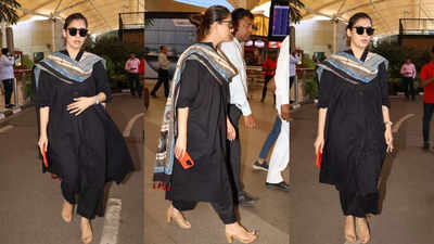 Nayanthara nails the airport look, wears a black kurta set as she lands in Mumbai