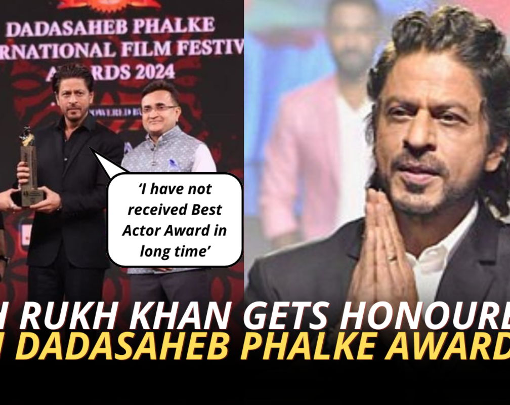 
Shah Rukh Khan wins Dadasaheb Phalke for Best Actor; says 'I am touched that people have recognized my work'
