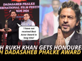 Shah Rukh Khan wins Dadasaheb Phalke for Best Actor; says 'I am touched that people have recognized my work'