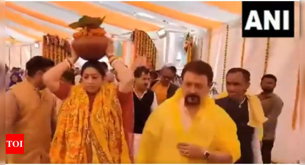 स्मृति ईरानी: Smriti Irani's new house in Amethi, Visuals of her ‘griha ...