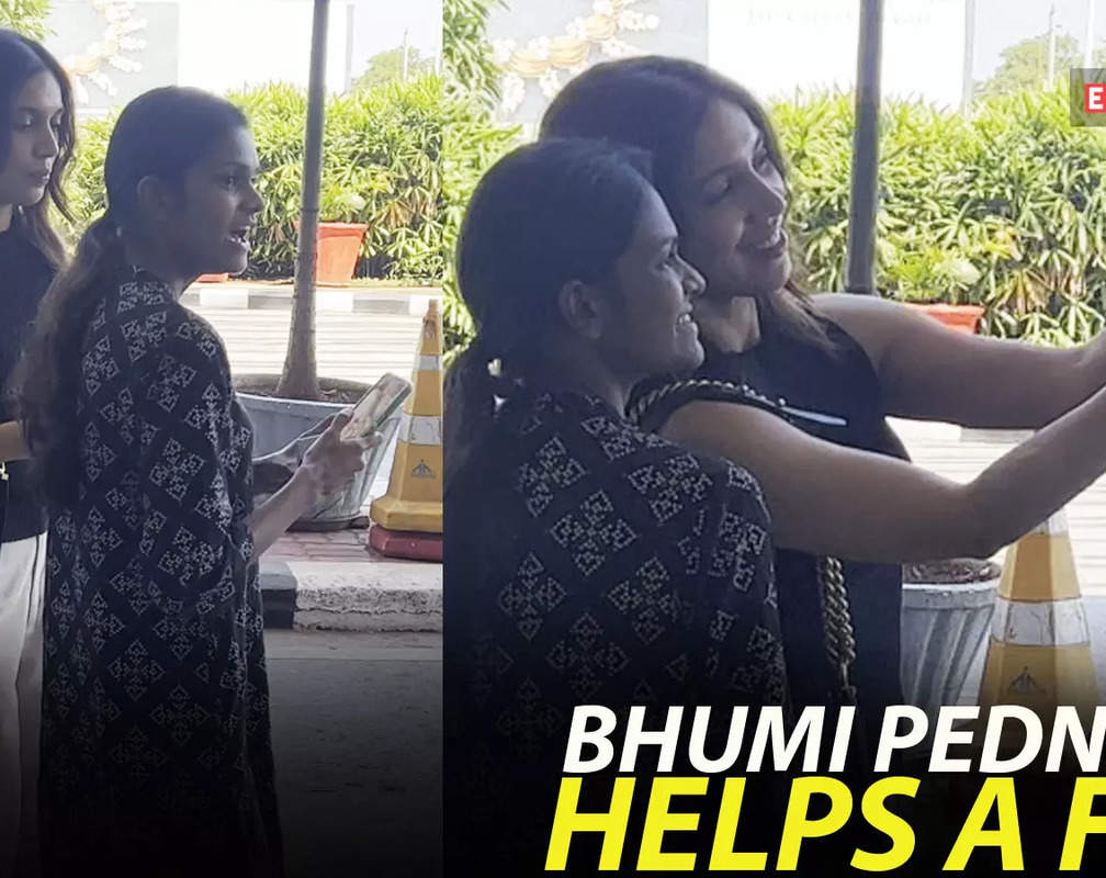 
Bhumi Pednekar's heartwarming gesture: Clicks selfie with fan at Goa airport
