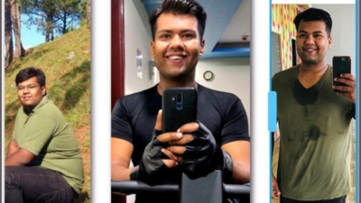 Weight loss story: From 125 kgs to 75 kgs, this entrepreneur went from fat  to fit in 6 months; Diet chart inside! | - Times of India