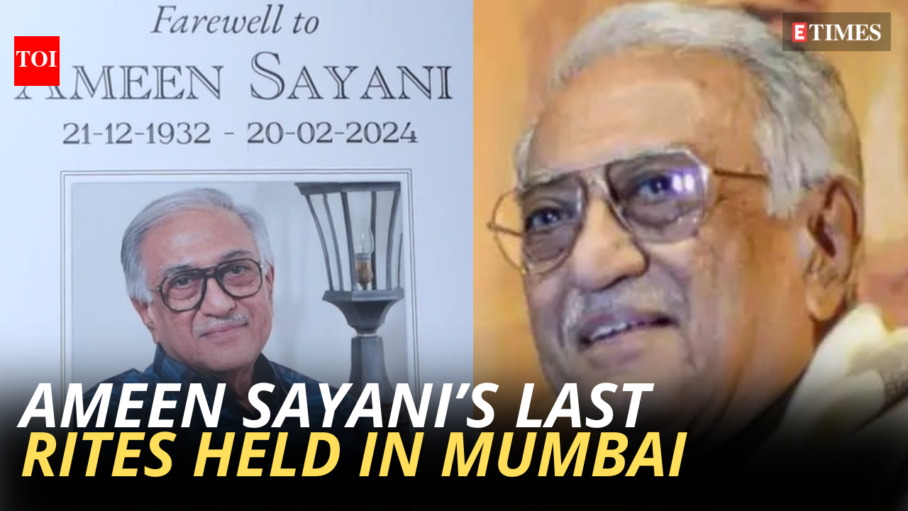 Ameen Sayani's last rites: Son Rajil Sayani says his father was 'very ...