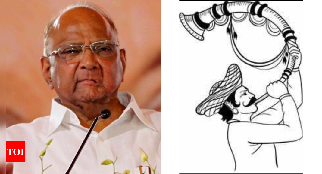 Sharad Pawar camp of NCP gets 'man blowing turha' as poll symbol | India News – Times of India