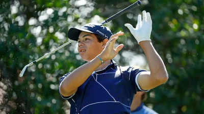 ​Charlie Woods: ​Son of Tiger Woods faces setback in PGA Tour qualifying debut