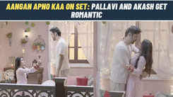 Aangan Apno Kaa on set: Pallavi and Akash's Romantic Moment