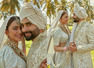 Rakul Preet Singh and Jackky Bhagnani twin in ivory for their Anand Karaj