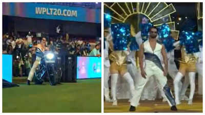 Shahid Kapoor makes a grand entry on a bike, grooves to 'Shaam Shaandaar' and 'Nagada' at opening ceremony of WPL 2024 - WATCH video