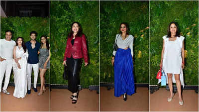 Bhagyashree celebrates her 55th birthday with family, Madhuri Dixit, Madhoo, Anupam Kher among other celebs attend the bash