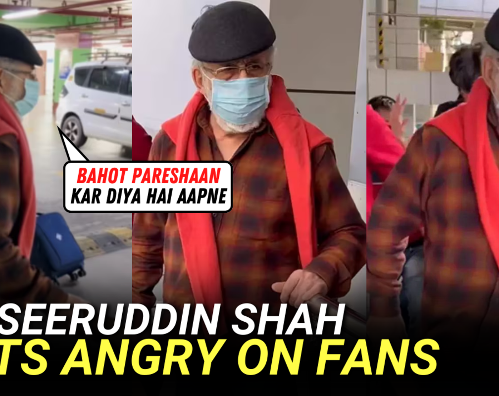 
Naseeruddin Shah lashes out at fans at Delhi airport, video goes viral
