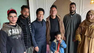 Watch: Legendary Sachin Tendulkar meets para cricketer and 'real hero' Amir Hussain Lone