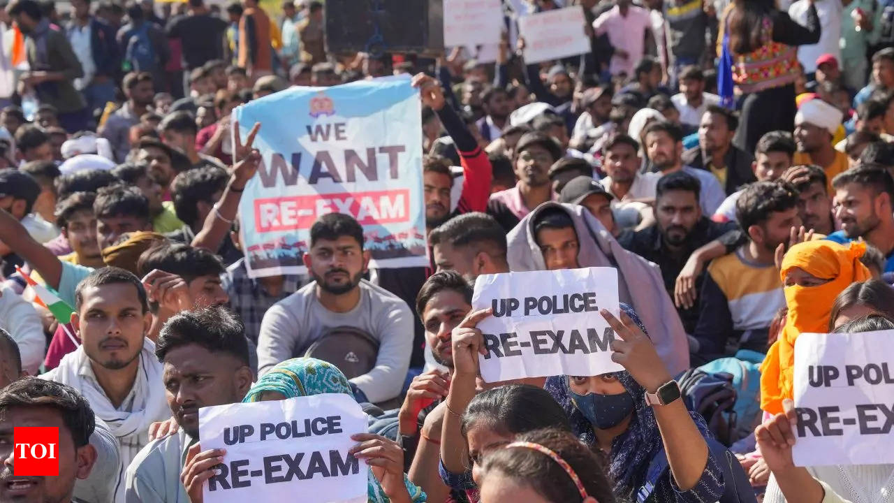 Uttar Pradesh Government Cancels Police Constable Recruitment Exam Due to  Paper Leak | Lucknow News - Times of India