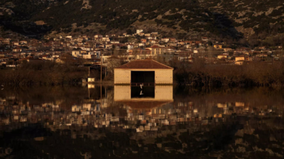 Flooded Greek lake a warning to European farmers battling climate change