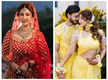 
Devon Ke Dev Mahadev fame Sonarika Bhadoria's bridal lehenga in red and gold with a long veil is just dreamy; a look at her offbeat wedding looks
