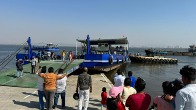 Newly launched Ro-Ro service halted as vessel hits concrete jetty in Vasai on Sat