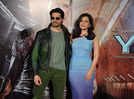 Sidharth Malhotra and Raashi Khanna promote their upcoming movie in Jaipur
