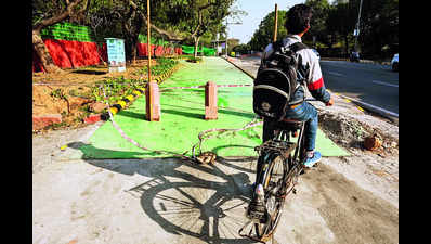 Cycle track around Nehru Park to be ready by March
