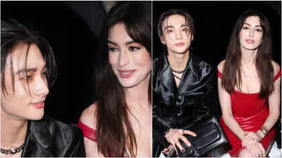 Stray Kids' Hyunjin and Anne Hathaway send the internet into a tizzy as they sit side by side at Milan Fashion Week