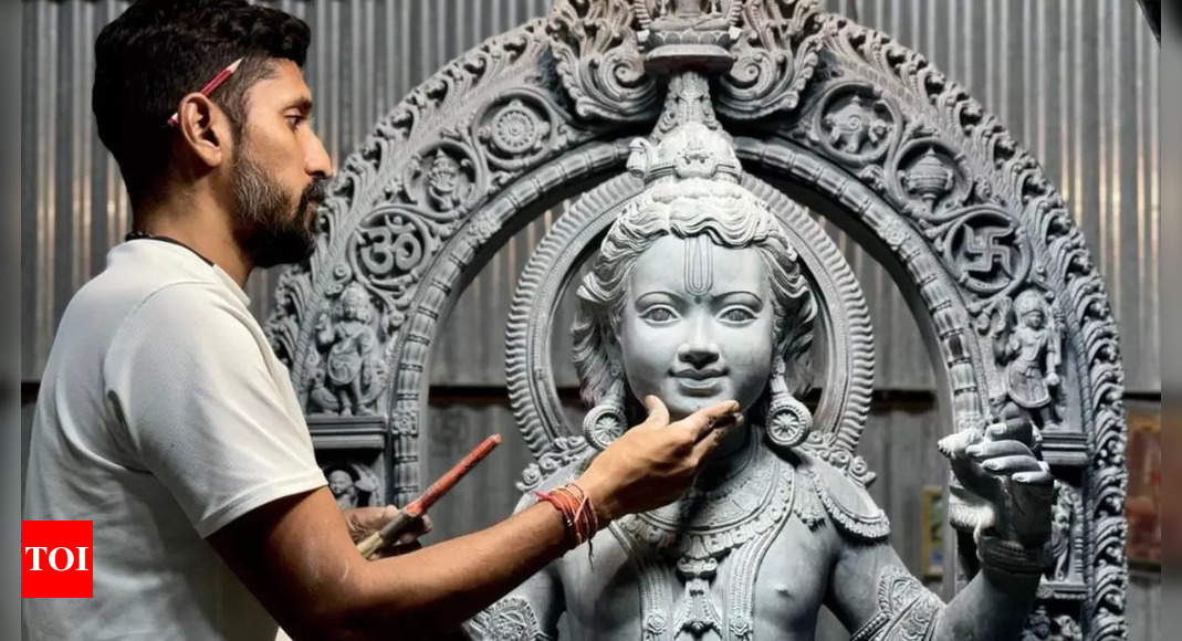 Ayodhya Ram Mandir Sculptor Arun Yogiraj Shares Never Seen Picture Of Ram Lalla Idol Times 