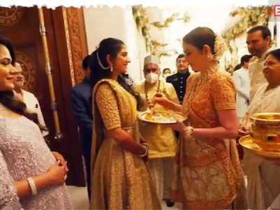 How Nita Ambani embraced Radhika Merchant in the Ambani house on her engagement day, watch video