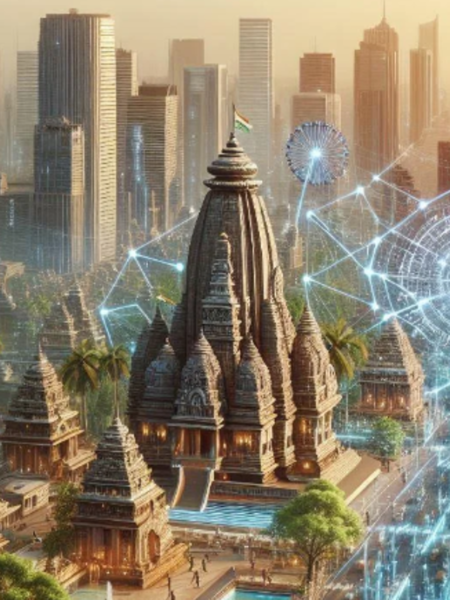 AI Imagines Futuristic City with Indian Architecture | Times Now