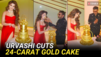 Yo Yo Honey Singh gifts Urvashi Rautela a 'real' gold cake on her birthday, video goes viral
