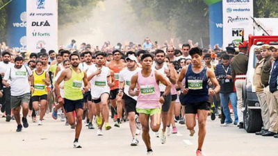 35,000 step out for first edition of Gurgaon marathon, UP runner wins title