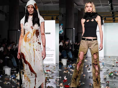 Fashion brand takes social media comments which called its clothes "trash" seriously; showcases trash-inspired collection