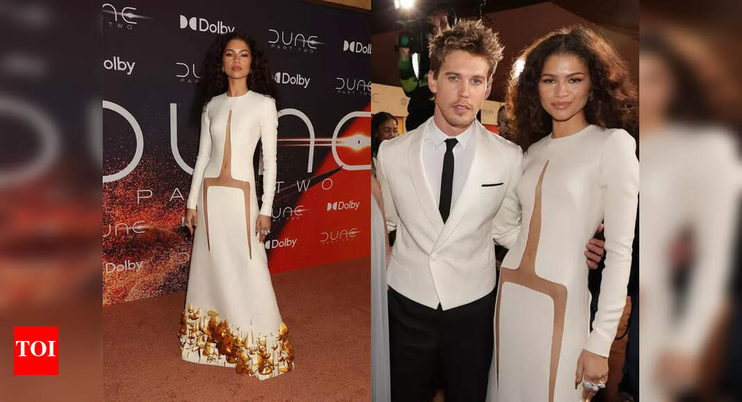 Zendaya White Dress: Zendaya stuns in a white dress with daring cut