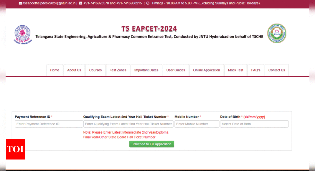 TS EAMCET 2024 registration open; check direct link here |