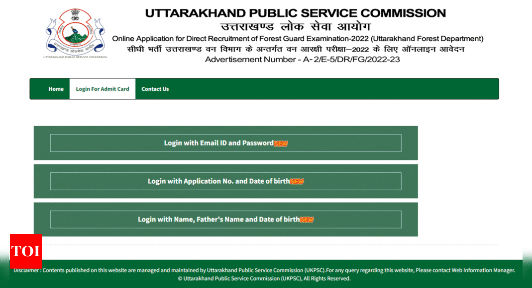 UKPSC Forest Guard PET Admit Card Released at psc.uk.gov.in; Download here