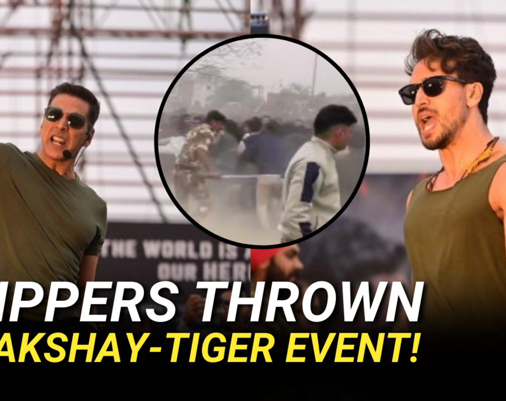 
Unexpected Chaos: Slippers thrown at Akshay Kumar & Tiger Shroff event | Bade Miyan Chote Miyan
