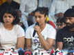
Suspended WFI president Sanjay Singh invites Bajrang Punia, Vinesh Phogat, Sakshi Malik for national trials
