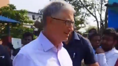 Microsoft co-founder Bill Gates visits Bhubaneswar slum, interacts with residents