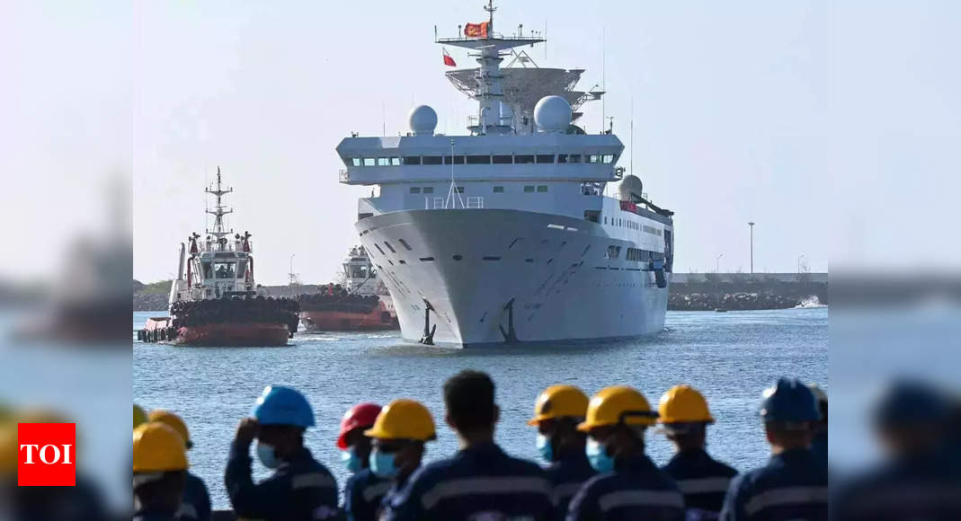 Chinese research ship departs from Maldives: Report – Times of India