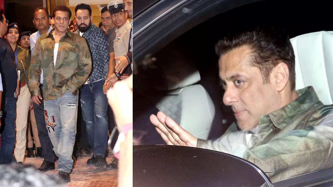 Salman Khan arrives in Jamnagar for Anant Ambani-Radhika Merchant's  pre-wedding festivities | - Times of India