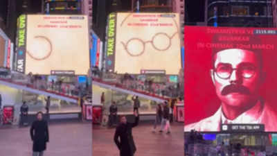 Veer Savarkar on Times Square: Randeep Hooda's film gets prime billing