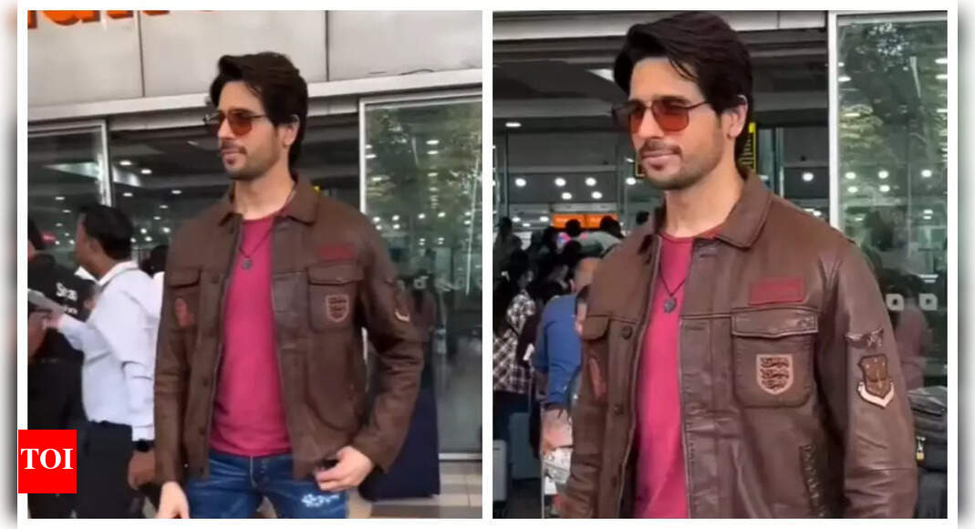 Sidharth Malhotra charms at the Mumbai airport as he jets off to Ahmedabad for 'Yodha' promotions | - Vimarsana News